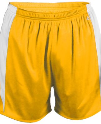 Badger Sportswear 2273 Stride Youth Shorts Gold/ White