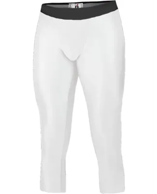Badger Sportswear 2611 Calf Length Youth Compressi White