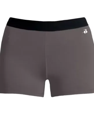 Badger Sportswear 2629 Girls Pro-Compression Short Graphite