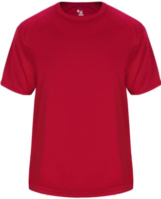 Badger Sportswear 4170 Vent Back Tee in Red