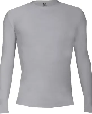 Badger Sportswear 4605 Pro-Compression Long Sleeve in Silver