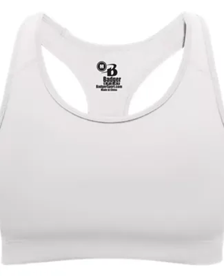 Badger Sportswear 4636 B-Sport Women's Bra Top White