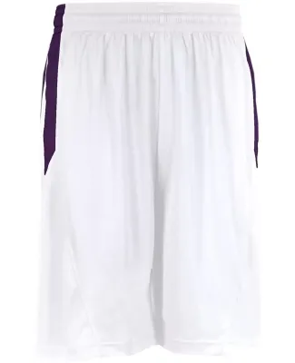 Badger Sportswear 7242 B-Core Performance B-Key Sh White/ Purple