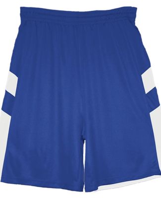 Badger Sportswear 7266 B-Pivot Rev. Shorts Royal/ White