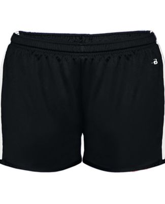Badger Sportswear 7274 Stride Women's Shorts Black/ White