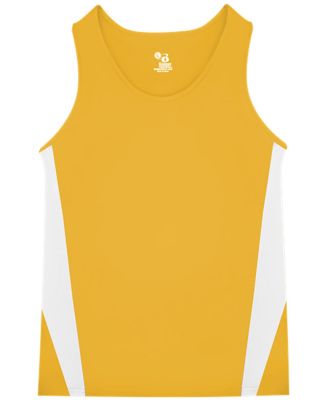 Badger Sportswear 8667 Stride Singlet Gold/ White