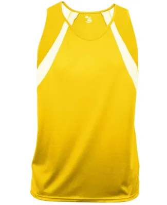 Badger Sportswear 8961 B-Core Aero Women's Singlet Gold/ White