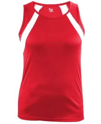 Badger Sportswear 8961 B-Core Aero Women's Singlet Red/ White