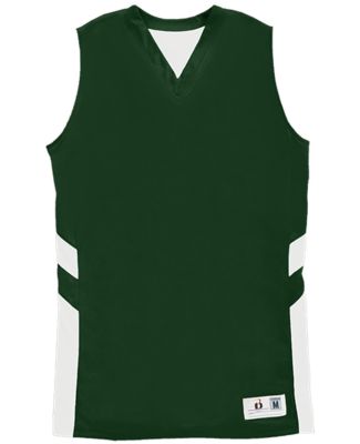 Badger Sportswear 8966 B-Pivot Rev. Women's Tank Forest/ White