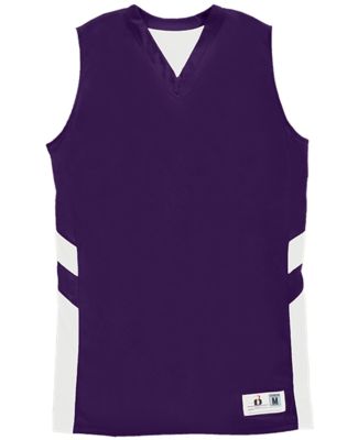 Badger Sportswear 8966 B-Pivot Rev. Women's Tank Purple/ White