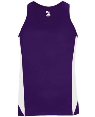 Badger Sportswear 8967 Stride Women's Singlet Purple/ White