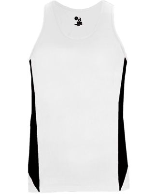 Badger Sportswear 8967 Stride Women's Singlet White/ Black