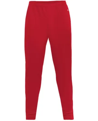 Badger Sportswear 1575 Unbrushed Poly Trainer Pant Red