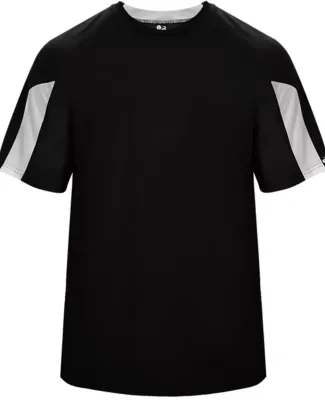 Badger Sportswear 2176 Striker Youth Tee Black/ White