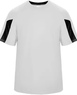 Badger Sportswear 2176 Striker Youth Tee White/ Black