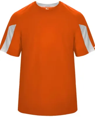 Badger Sportswear 2176 Striker Youth Tee Burnt Orange/ White