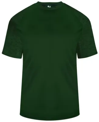 Badger Sportswear 2178 Youth Tonal Blend Panel Tee Forest/ Forest Tonal Blend