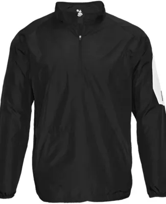 Badger Sportswear 7641 Sideline Long Sleeve Pullov Black/ White