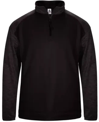Badger Sportswear 1488 Sport Tonal Blend Fleece Lo Black/ Black Tonal Blend