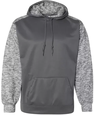 Badger Sportswear 1461 Sport Tonal Blend Fleece Ho Graphite/ Graphite Tonal Blend