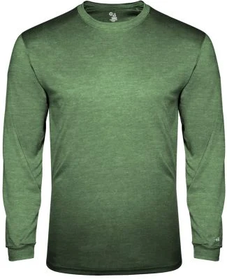 Badger Sportswear 4944 Triblend Performance Long S in Forest heather