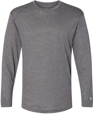 Badger Sportswear 4944 Triblend Performance Long S in Graphite heather