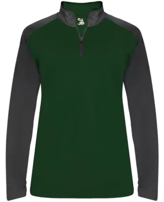 Badger Sportswear 4008 Women's Ultimate SoftLock?? Forest/ Graphite