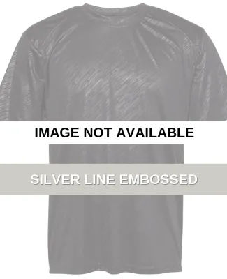 Badger Sportswear 4131 Line Embossed Short Sleeve  Silver Line Embossed