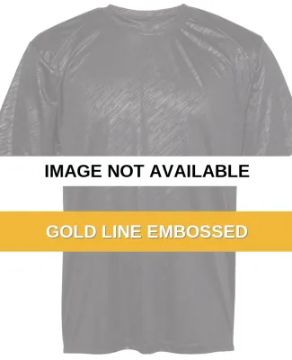 Badger Sportswear 4131 Line Embossed Short Sleeve  Gold Line Embossed