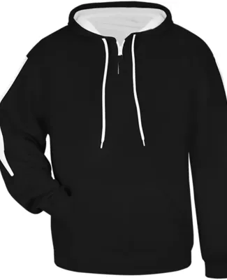 Badger Sportswear 1456 Sideline Fleece Hoodie Black/ White