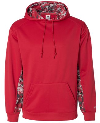 Badger Sportswear 1464 Digital Camo Colorblock Per in Red/ red