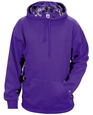 Badger Sportswear 1464 Digital Camo Colorblock Per Purple/ Purple