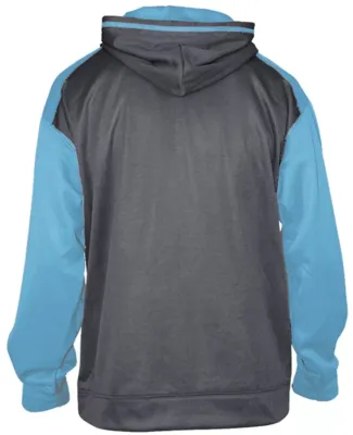Badger Sportswear 1468 Pro Heather Colorblocked Ho Carbon Heather/ Columbia Blue