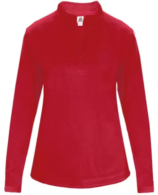 Badger Sportswear 1486 Women's 1/4 Zip Poly Fleece Red
