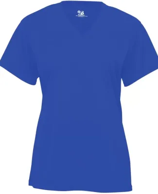 Badger Sportswear 2162 B-Core Girl's V-Neck T-Shir Royal