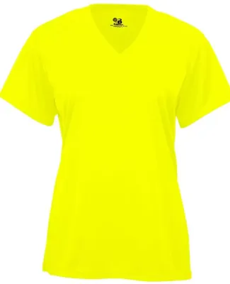 Badger Sportswear 2162 B-Core Girl's V-Neck T-Shir Safety Yellow