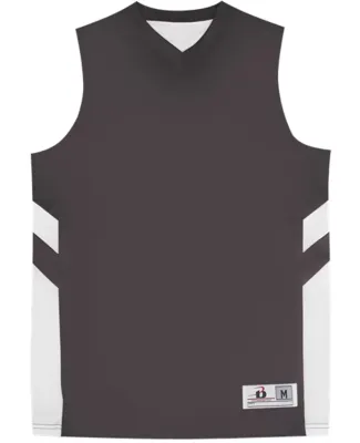 Badger Sportswear 2566 B-Pivot Rev. Youth Tank Graphite/ White