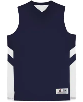 Badger Sportswear 2566 B-Pivot Rev. Youth Tank Navy/ White