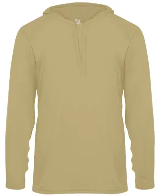 Badger Sportswear 4105 B-Core Long Sleeve Hooded T in Vegas gold