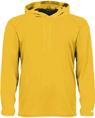 Badger Sportswear 4105 B-Core Long Sleeve Hooded T in Gold