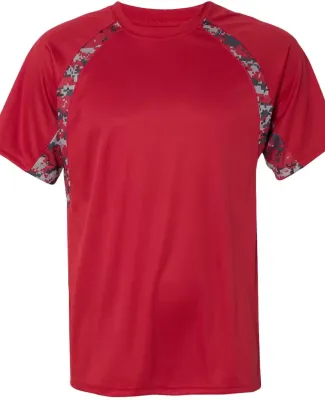 Badger Sportswear 4140 Digital Camo Hook T-Shirt Red