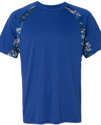Badger Sportswear 4140 Digital Camo Hook T-Shirt in Royal/ royal