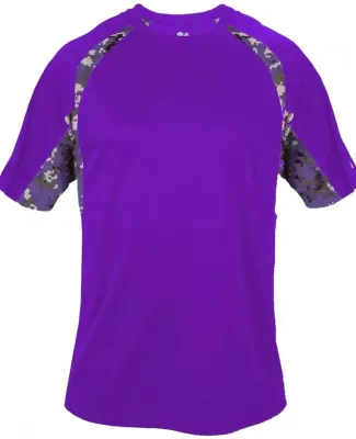 Badger Sportswear 4140 Digital Camo Hook T-Shirt Purple