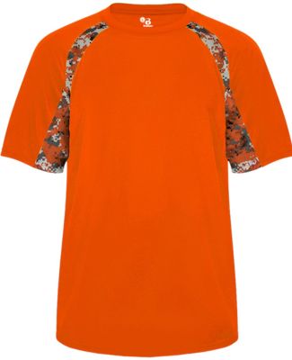 Badger Sportswear 4140 Digital Camo Hook T-Shirt in Burnt orange/ burnt orange