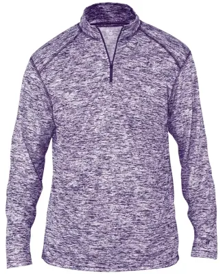 Badger Sportswear 4192 Blend Quarter-Zip Pullover Purple