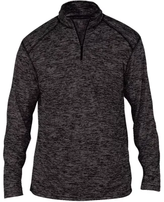 Badger Sportswear 4192 Blend Quarter-Zip Pullover Graphite/ Black