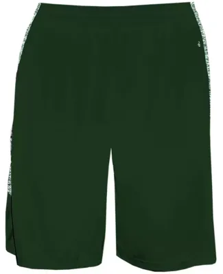Badger Sportswear 4195 Blend Panel Shorts Forest/ Forest Blend