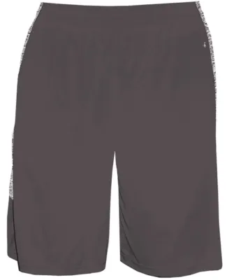 Badger Sportswear 4195 Blend Panel Shorts Graphite/ Graphite Blend