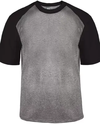 Badger Sportswear 4341 Pro Heather Sport T-Shirt Steel Heather/ Black