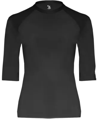 Badger Sportswear 4627 Pro-Compression Half-Sleeve Black